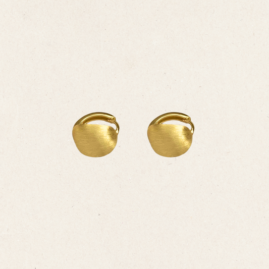 Ripple Dome Hoop Earrings