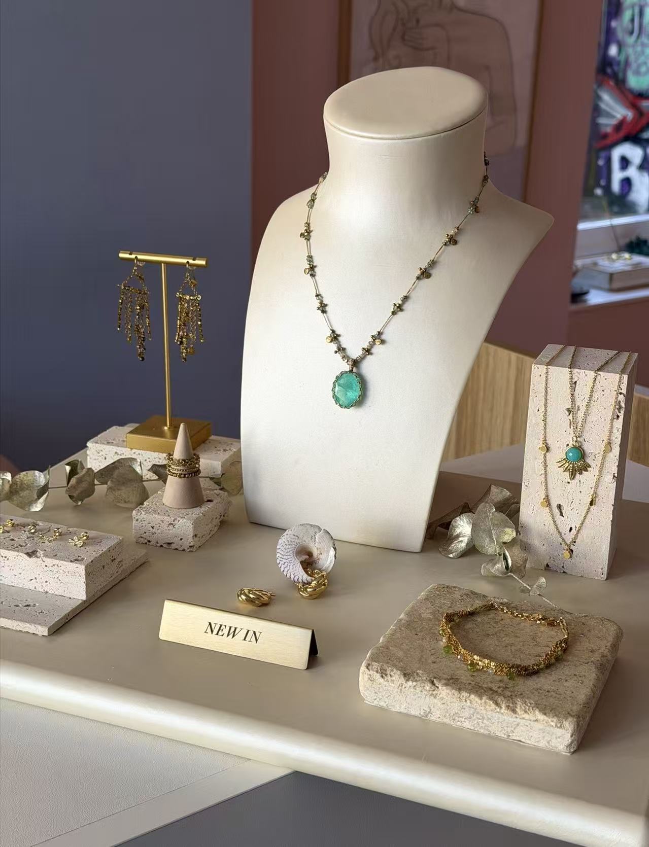 Lake Green Topaz Necklace