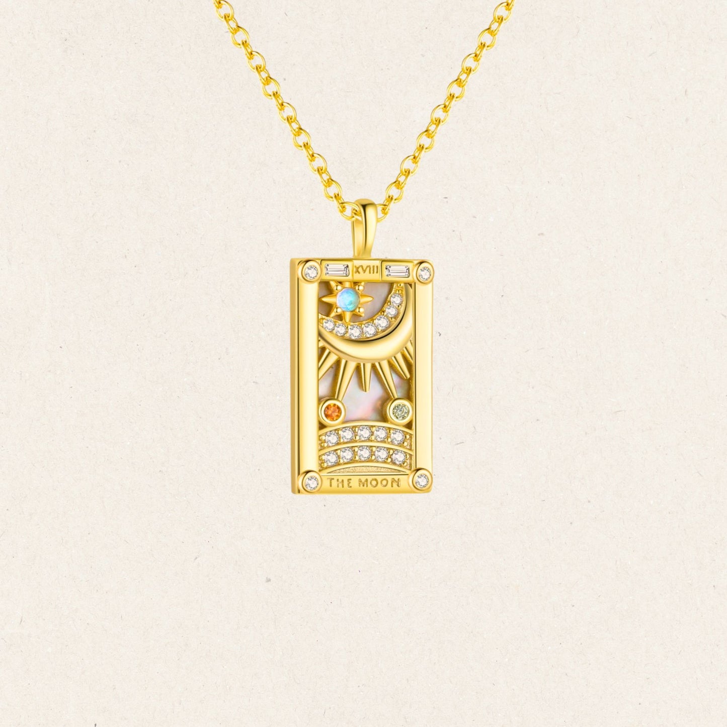 Sun & Moon Radiance Gemstone Necklace