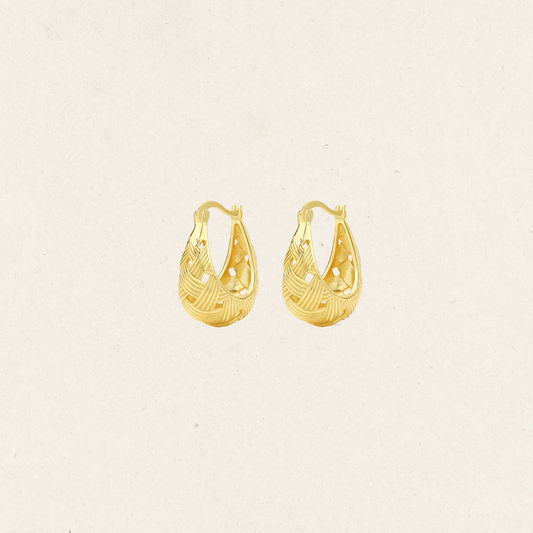 U Shape Huggie Earrings
