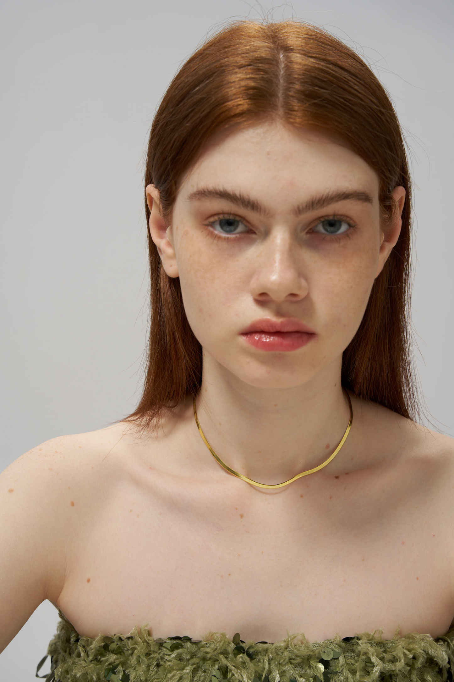 Classic Thin Snake Bone Chain Necklace