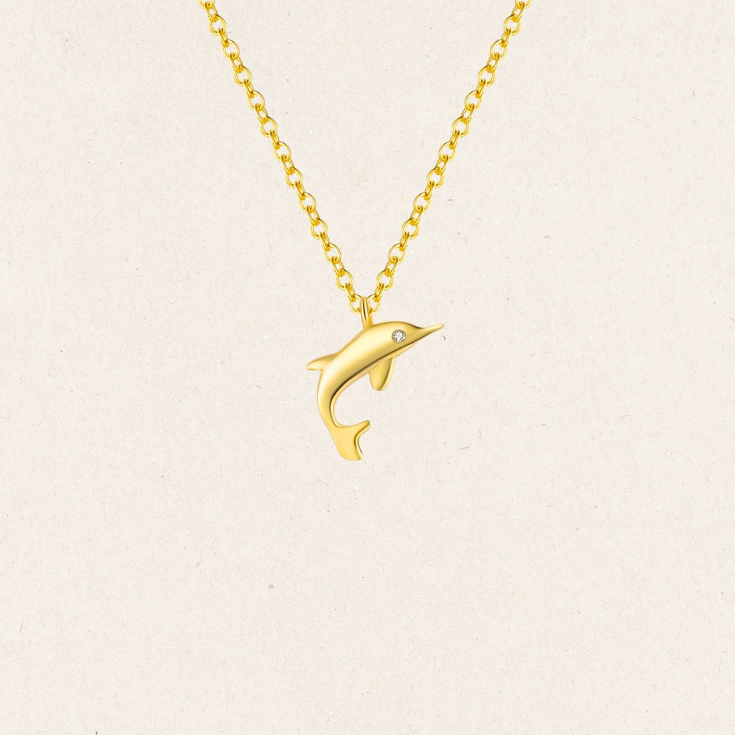 Golden Dolphin Necklace