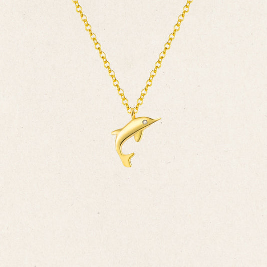 Golden Dolphin Necklace
