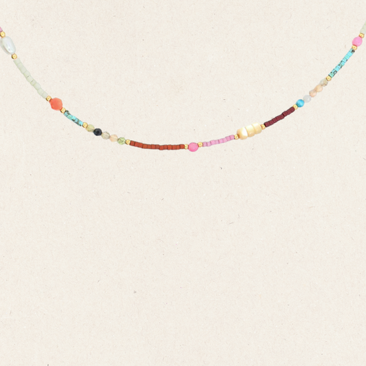 Multi-Color Beads Necklace