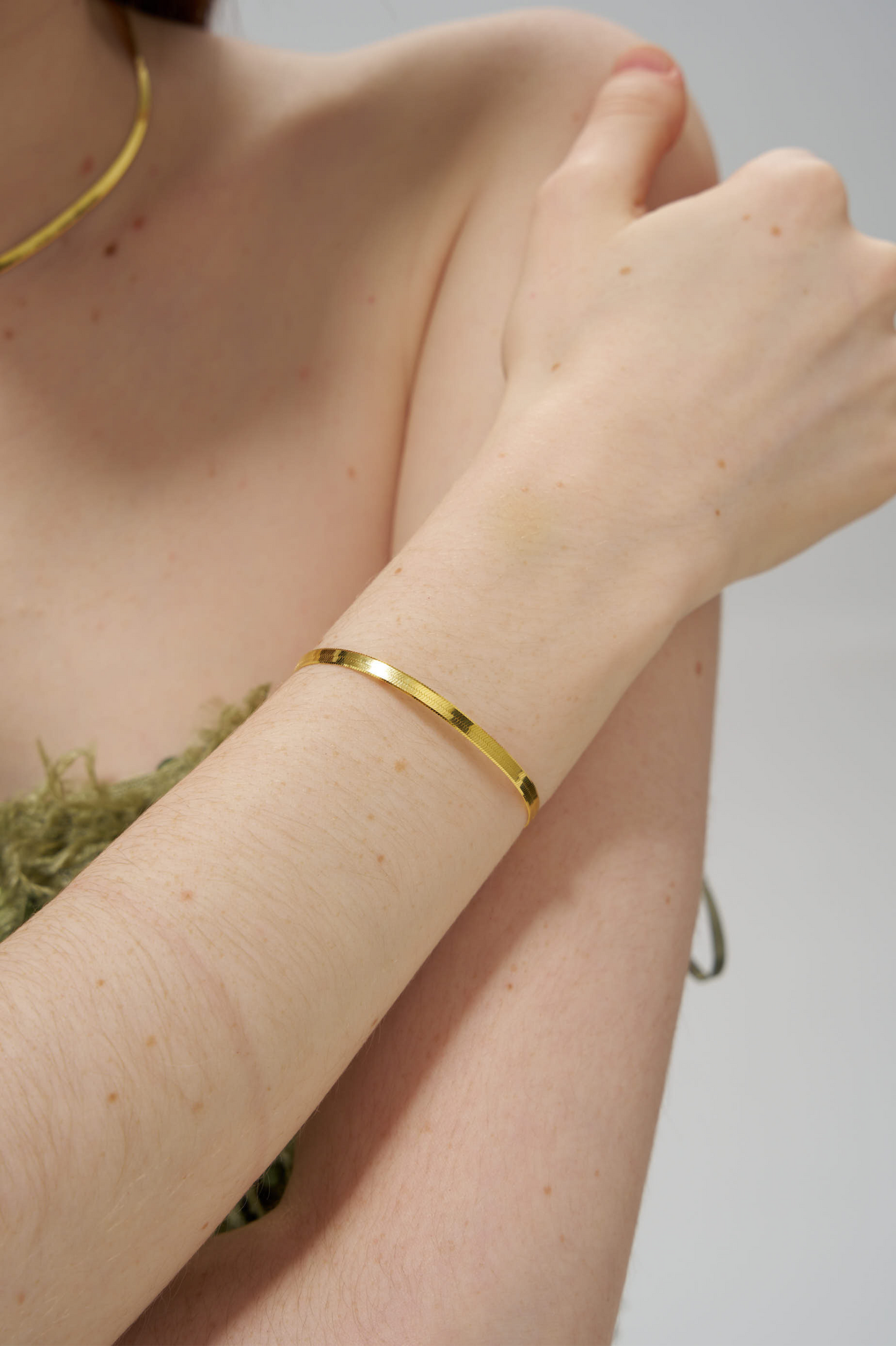 Classic Thin Snake Bone Chain Bracelet