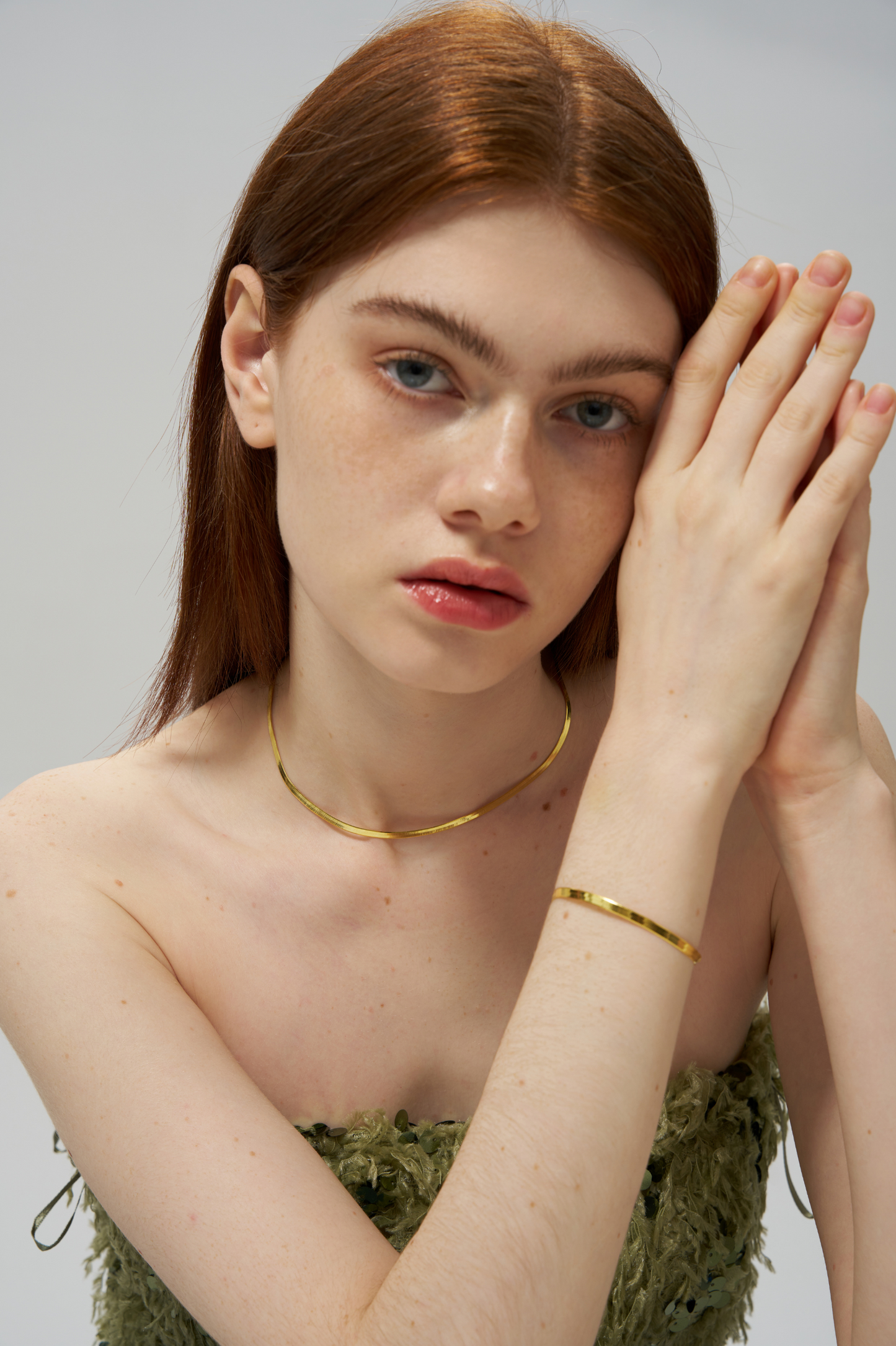 Classic Thin Snake Bone Chain Bracelet