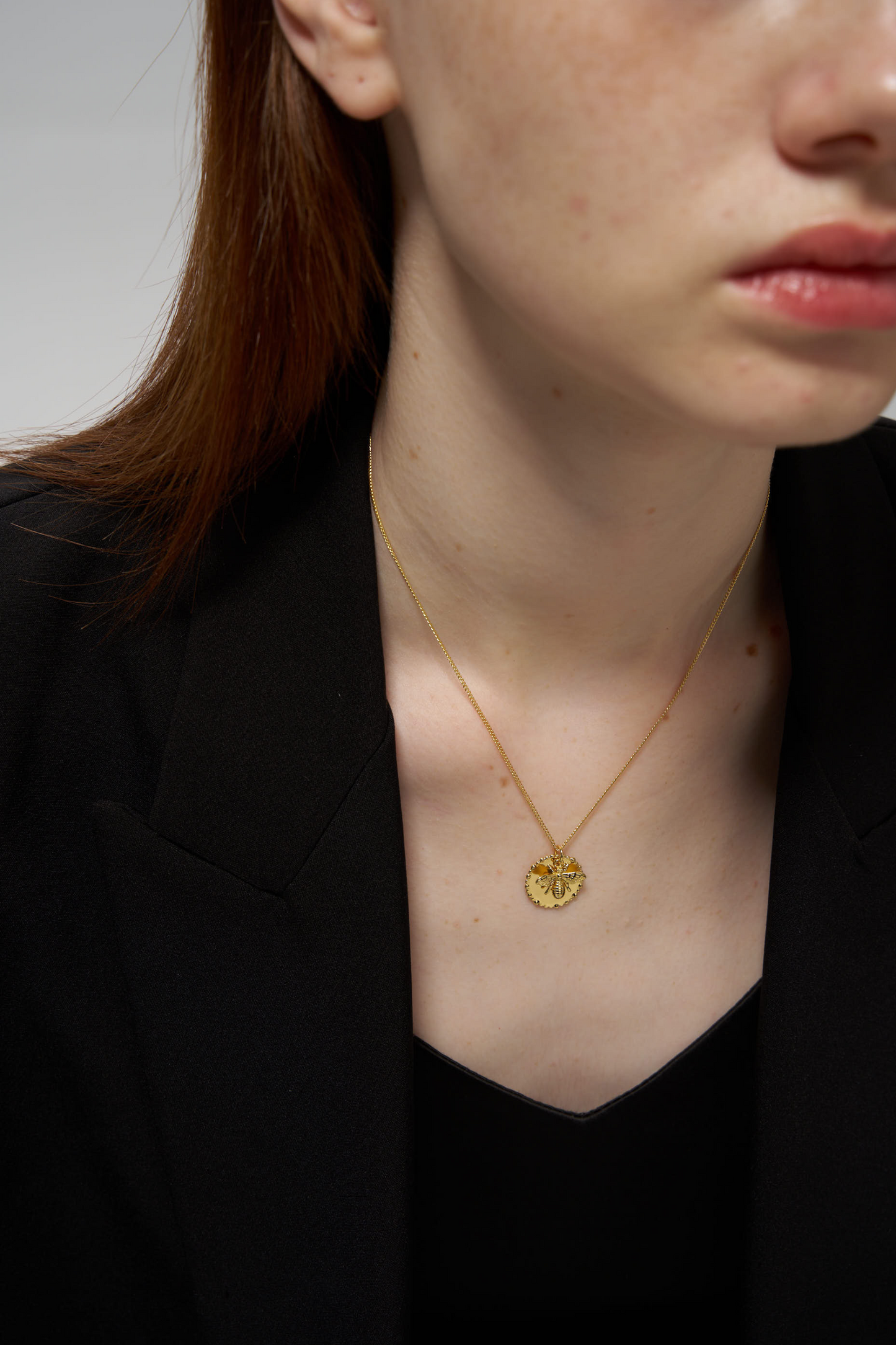 Bee on The Coin Necklace