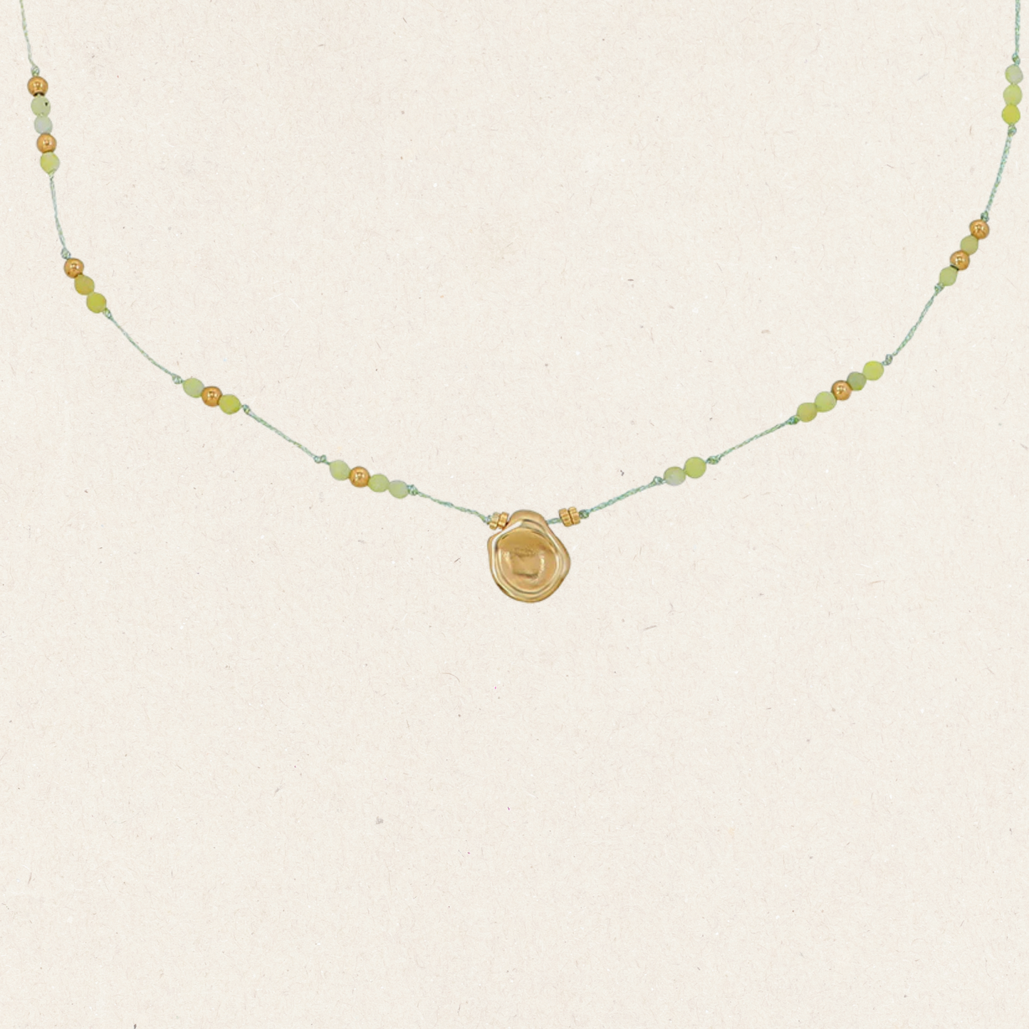 Multi-Colour Nylon Rope Beaded Necklace