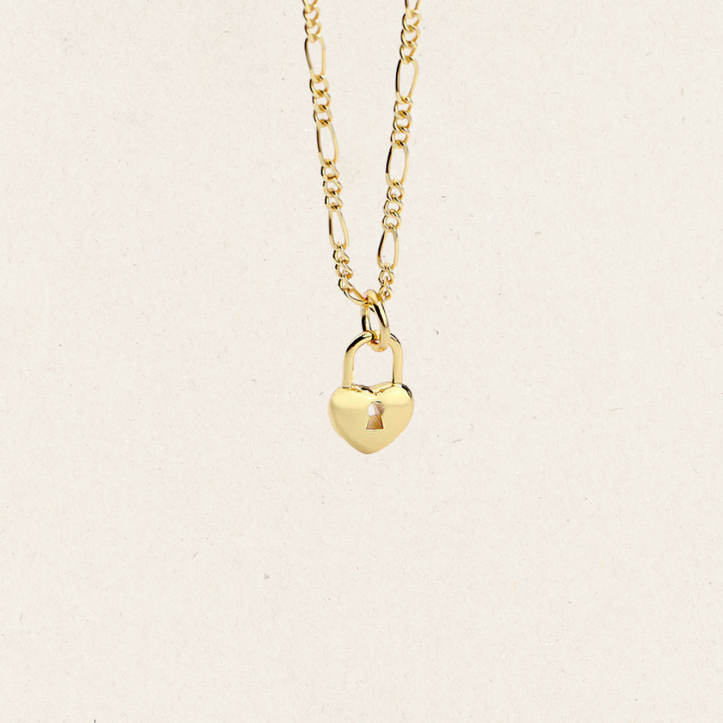 Heart Love Padlock Necklace