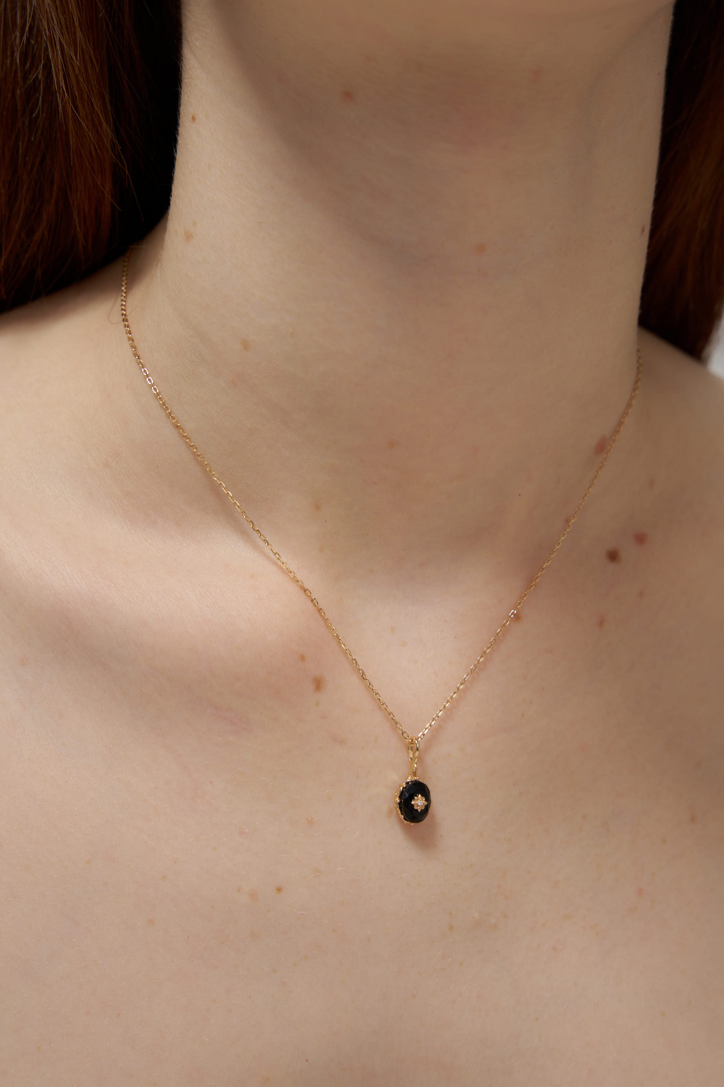 Black Onyx Drop Necklace