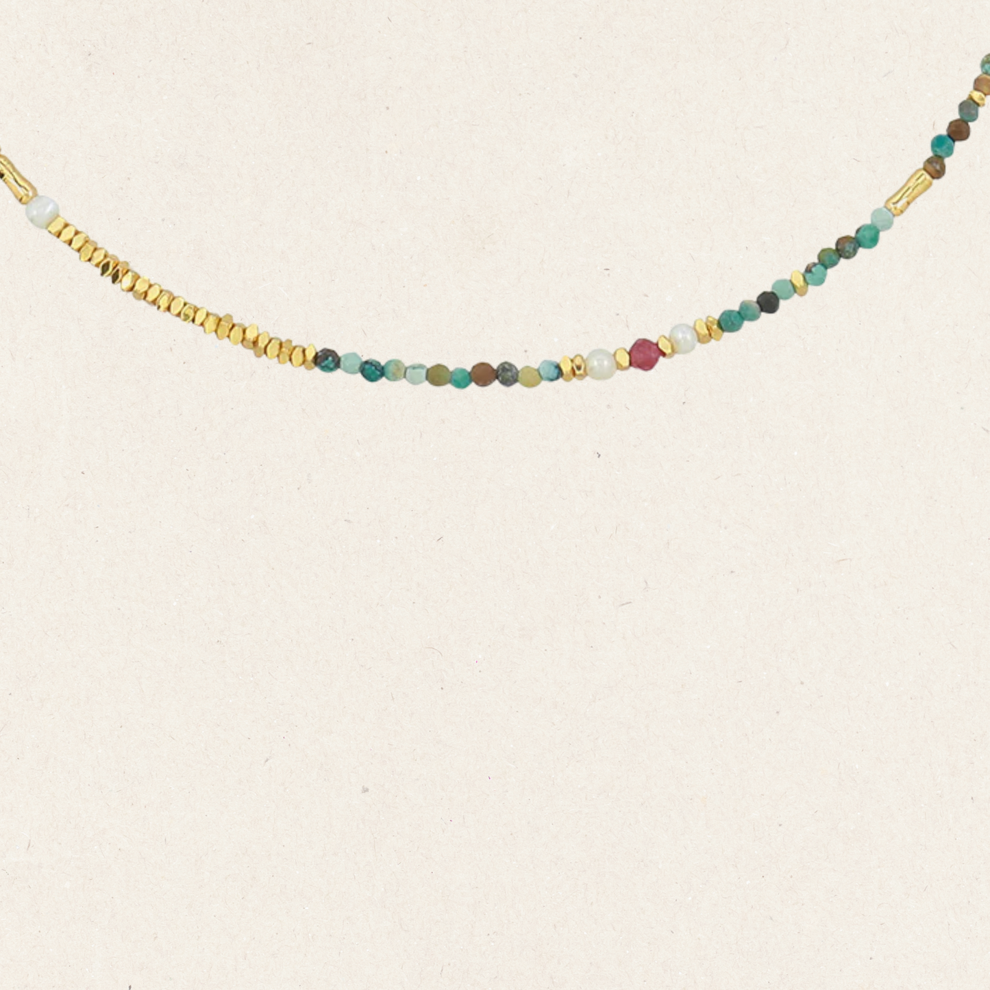 Natural Fluorite Beaded Necklace