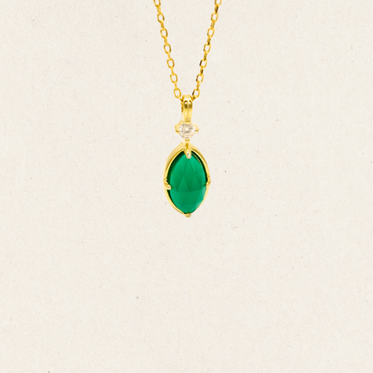 Dainty Emerald Green Necklace