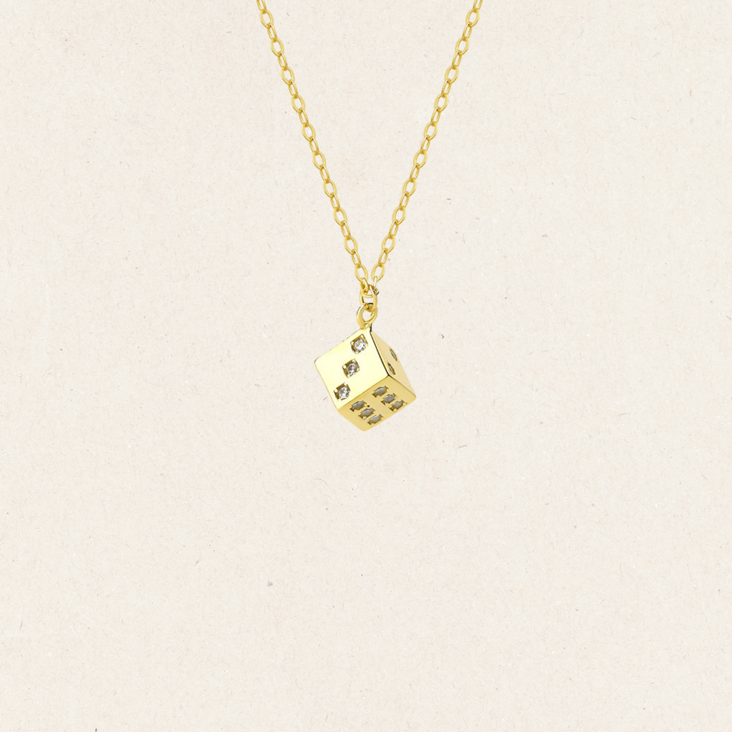 Lucky Dice Charm Necklace