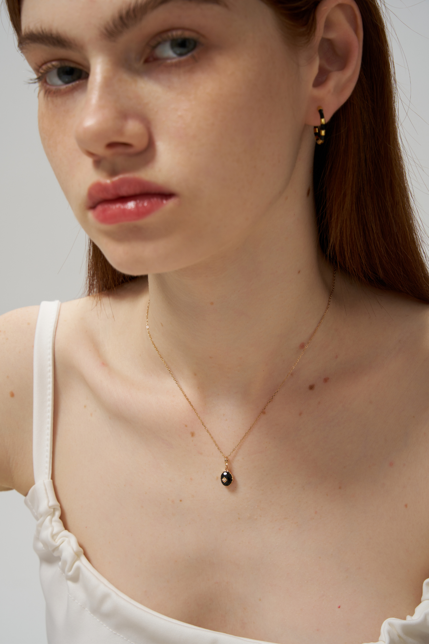Black Onyx Drop Necklace