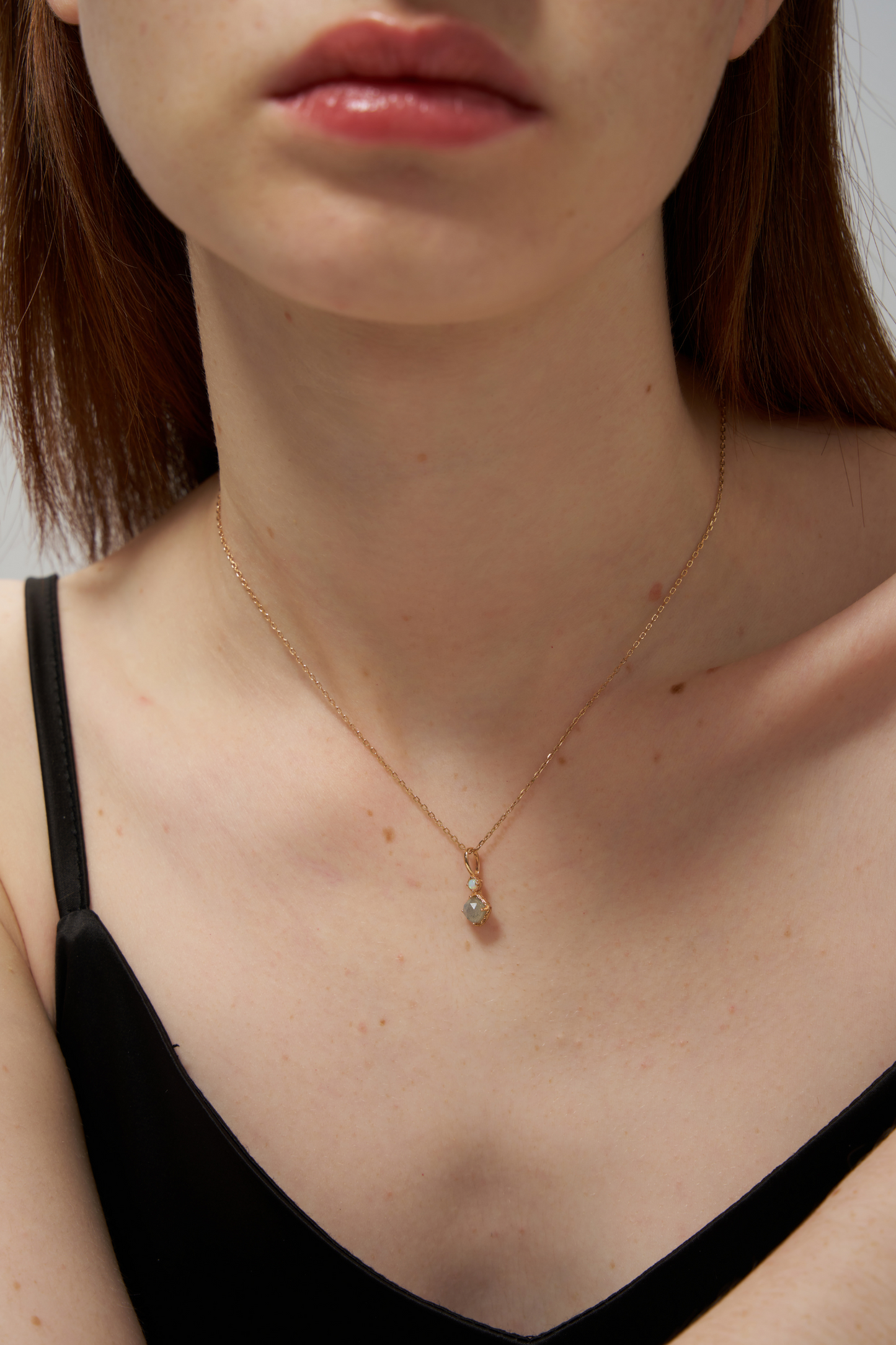 Labradorite Opal Gemstone Necklace