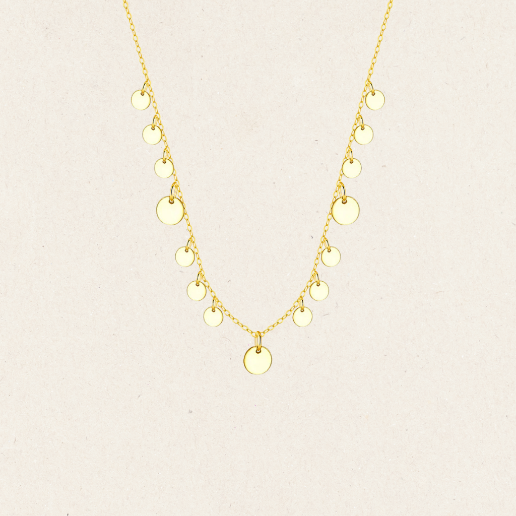 Multi Tiny Discs Necklace
