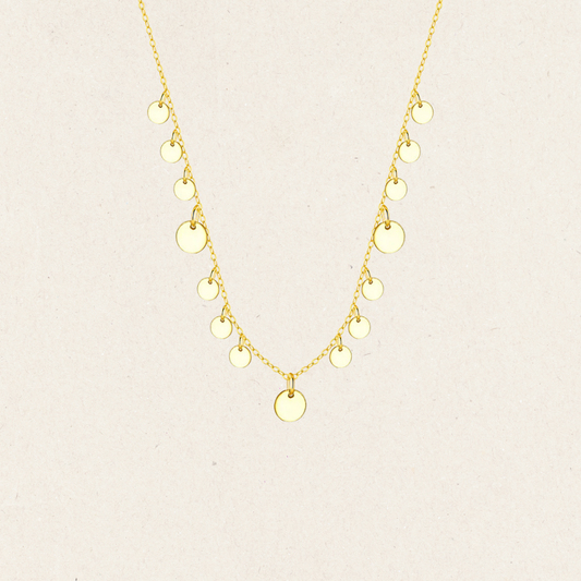 Multi Tiny Discs Necklace