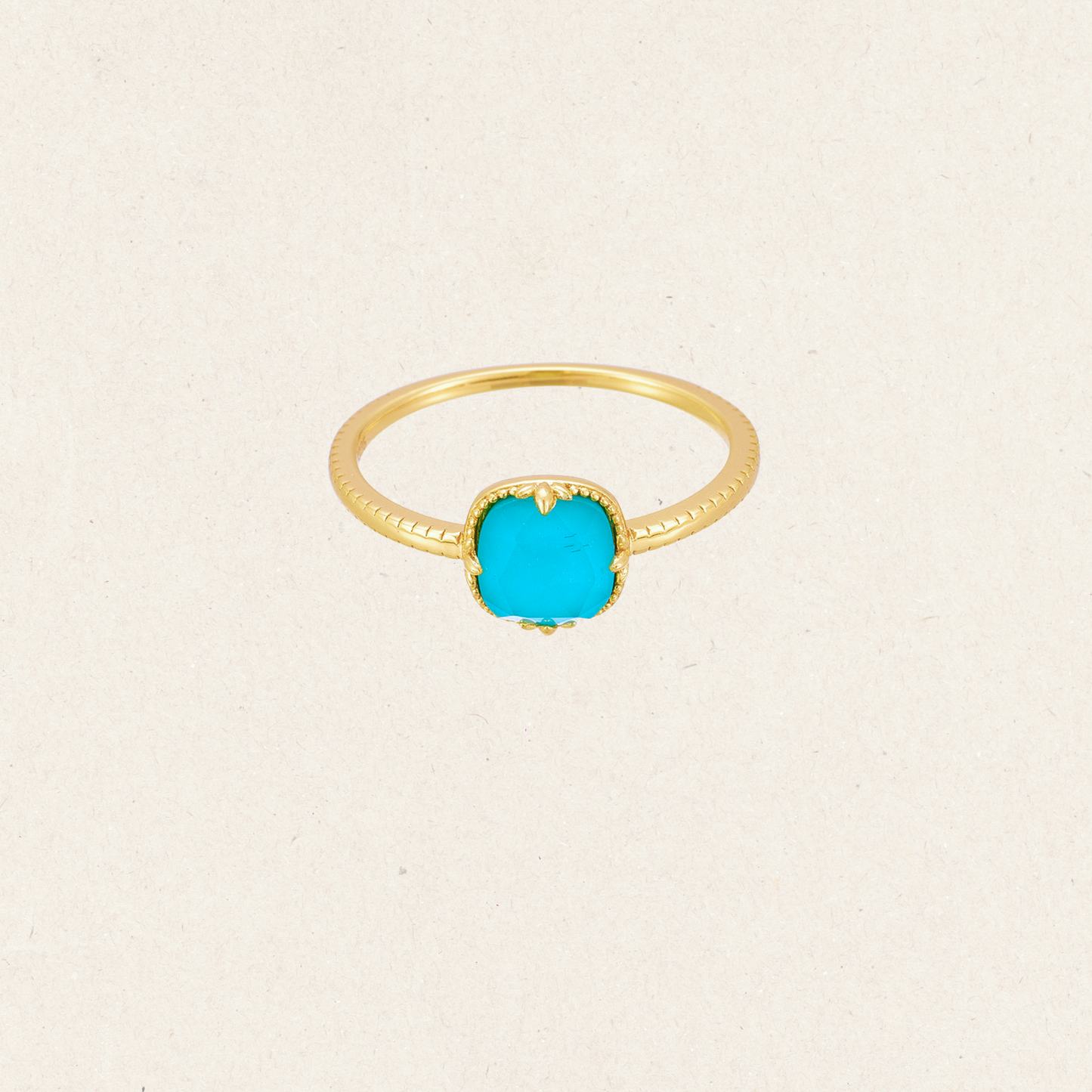 Natural Turquoise Bloom Ring