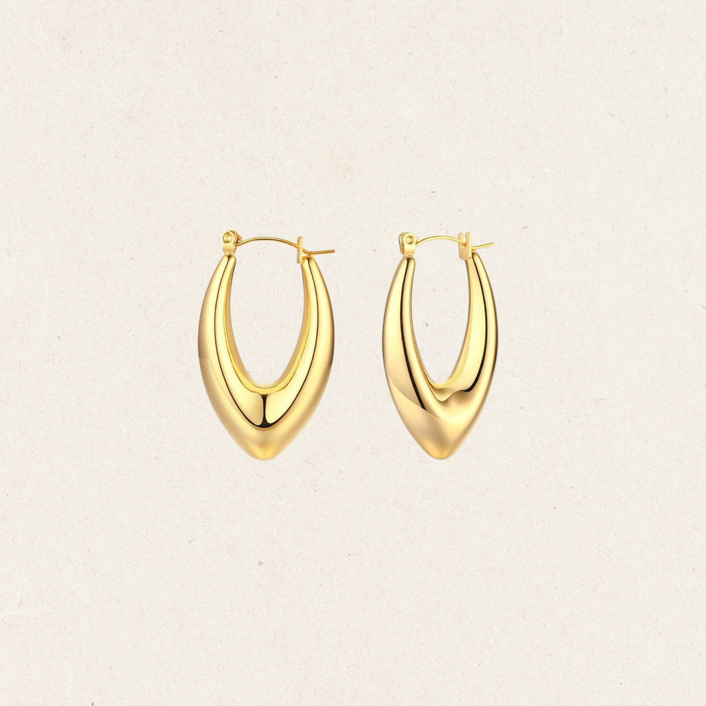 Huggie V Hoop Earring
