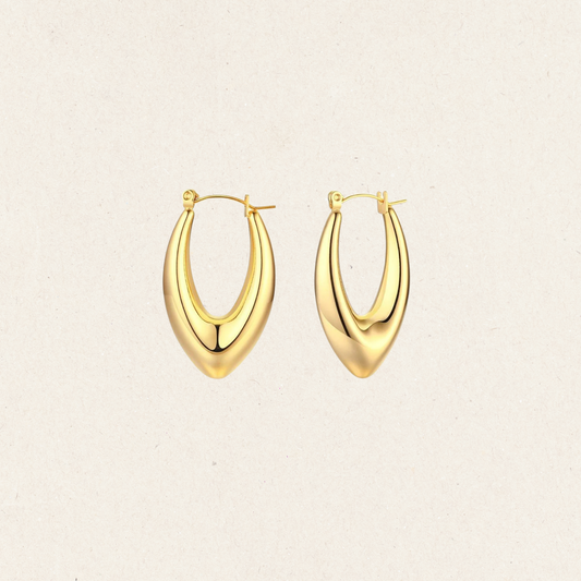 Huggie V Hoop Earring