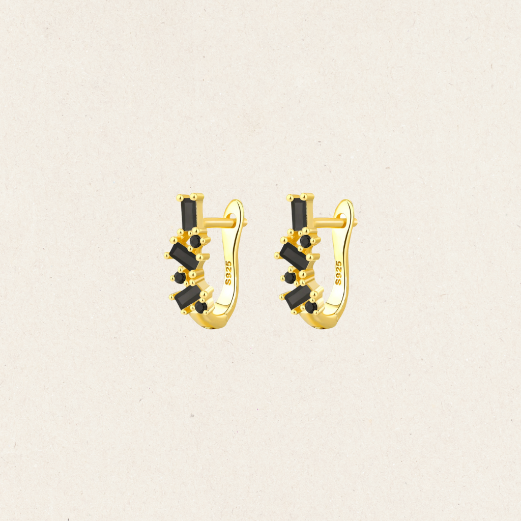 Topaz Claw Vermeil Huggies