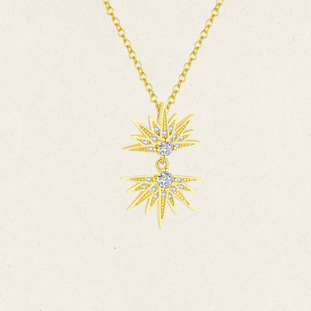 Golden Sunburst Necklace