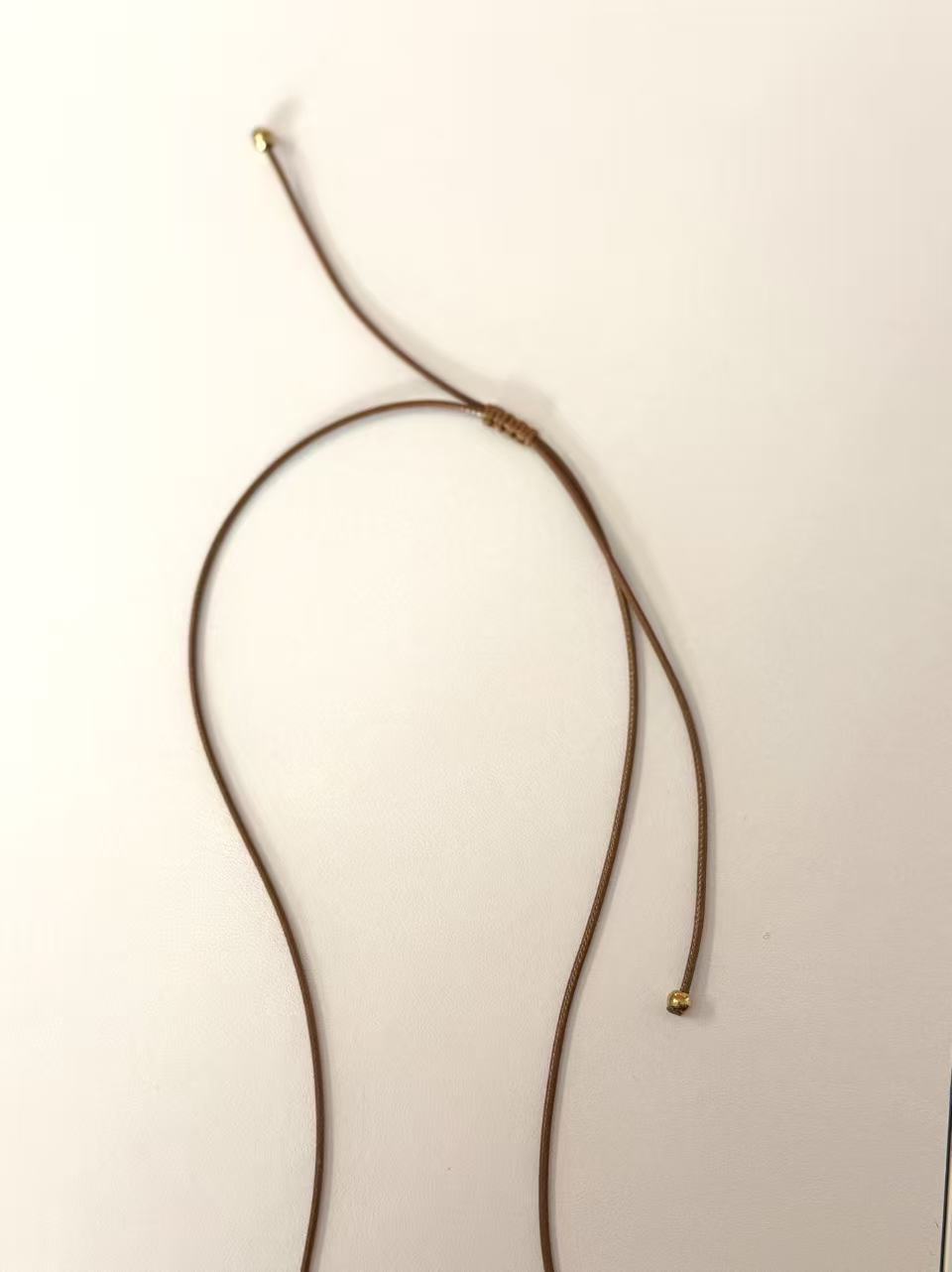 Sculptural Leather Necklace