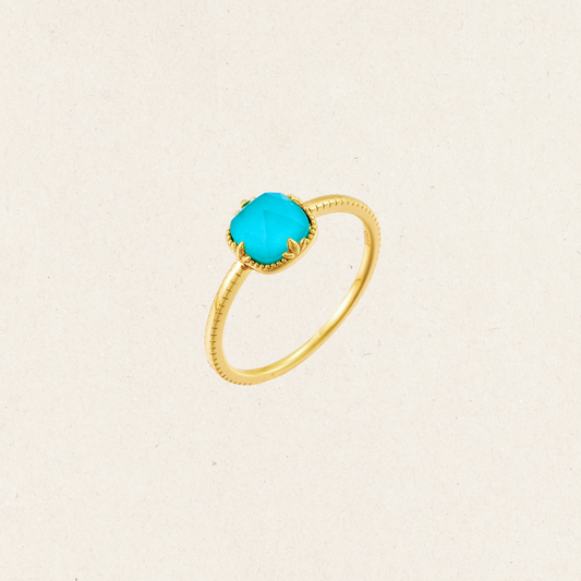 Natural Turquoise Bloom Ring
