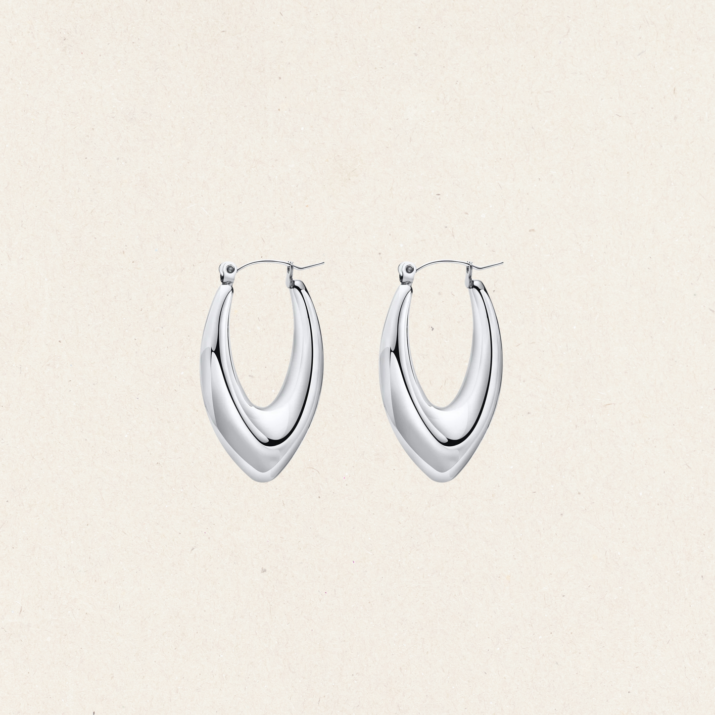 Huggie V Hoop Earring