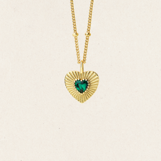 Emerald Heart Necklace
