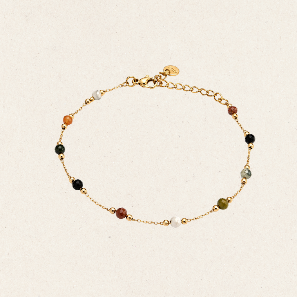 Gold Multi Gemstone Bracelet