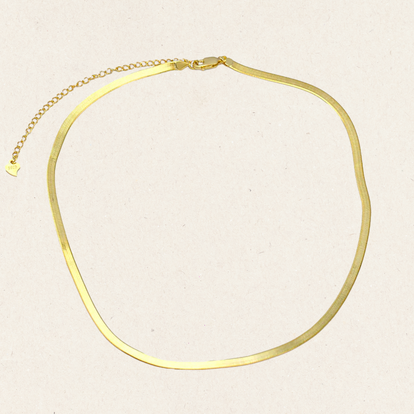 Classic Thin Snake Bone Chain Necklace
