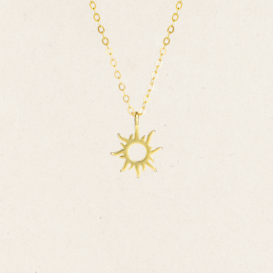 Gold Sunburst Necklace