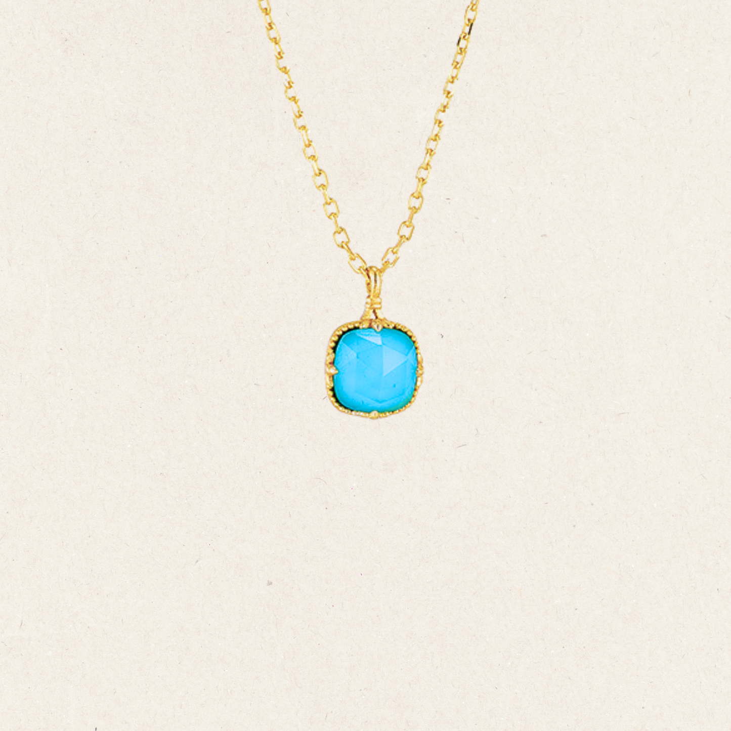 Natural Turquoise Bloom Necklace