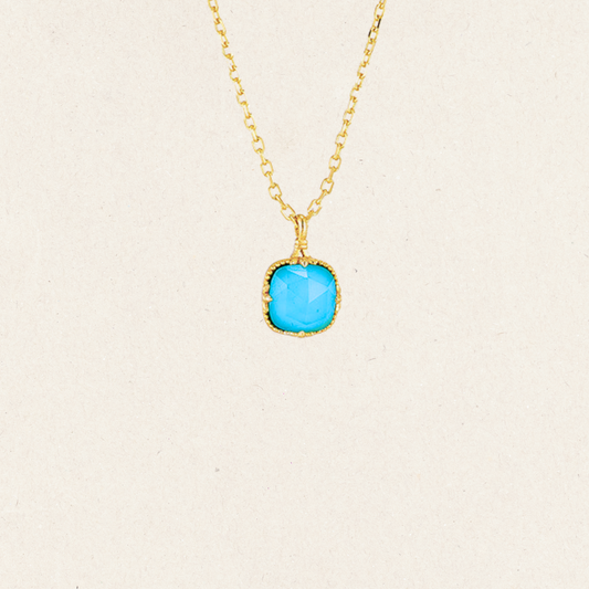 Natural Turquoise Bloom Necklace