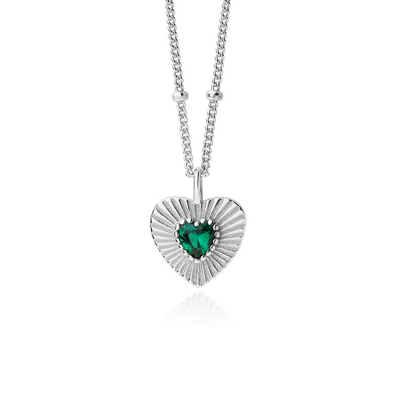 Emerald Heart Necklace