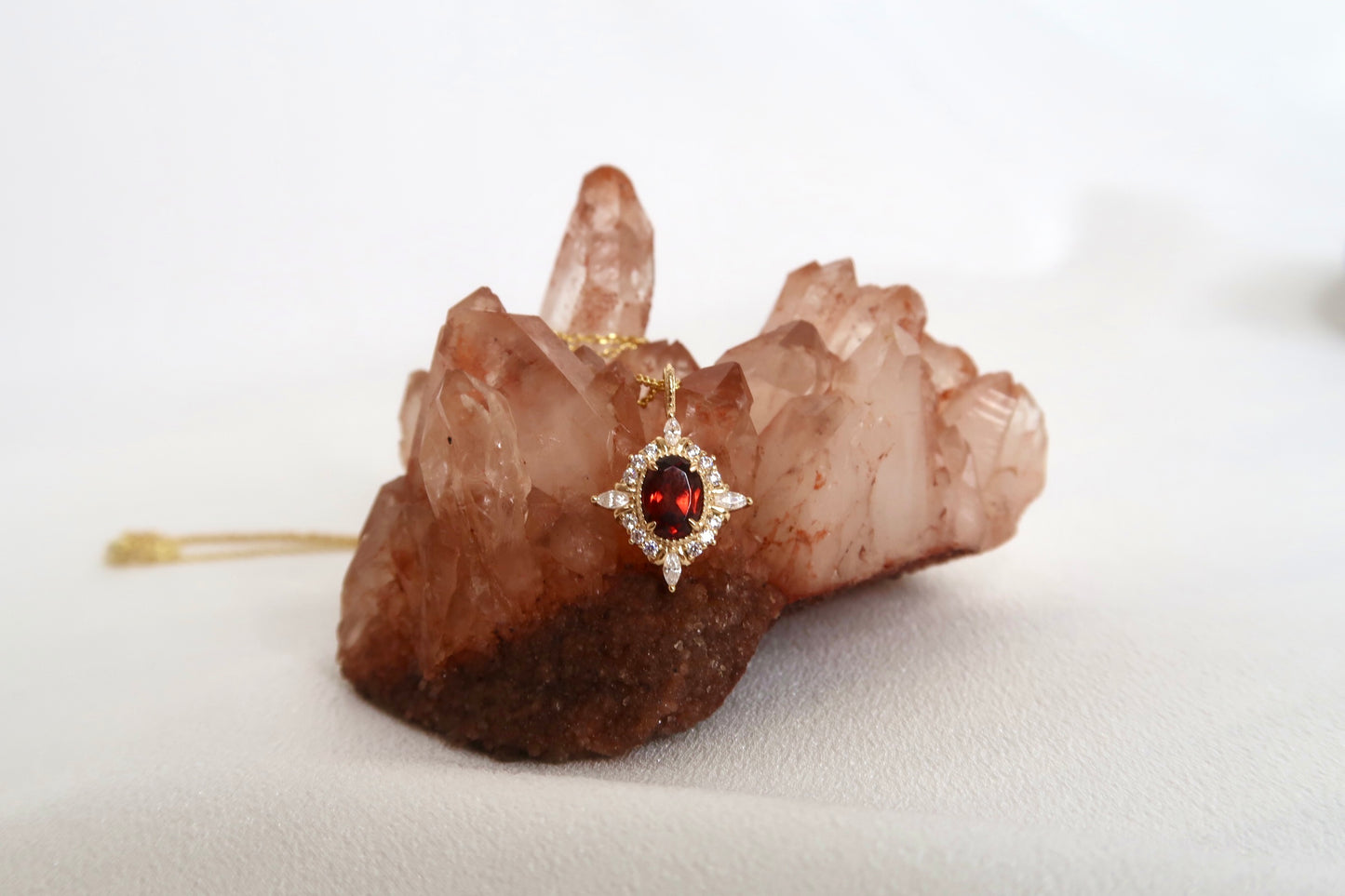 Vintage-Inspired Ruby Necklace