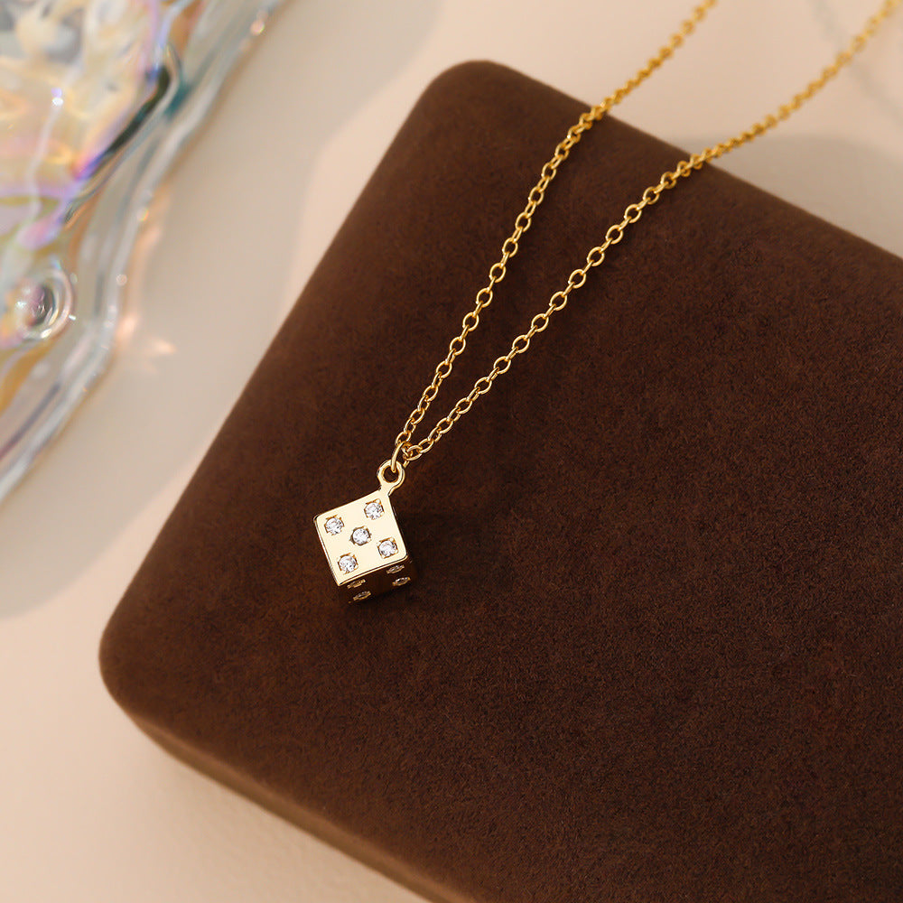 Lucky Dice Charm Necklace