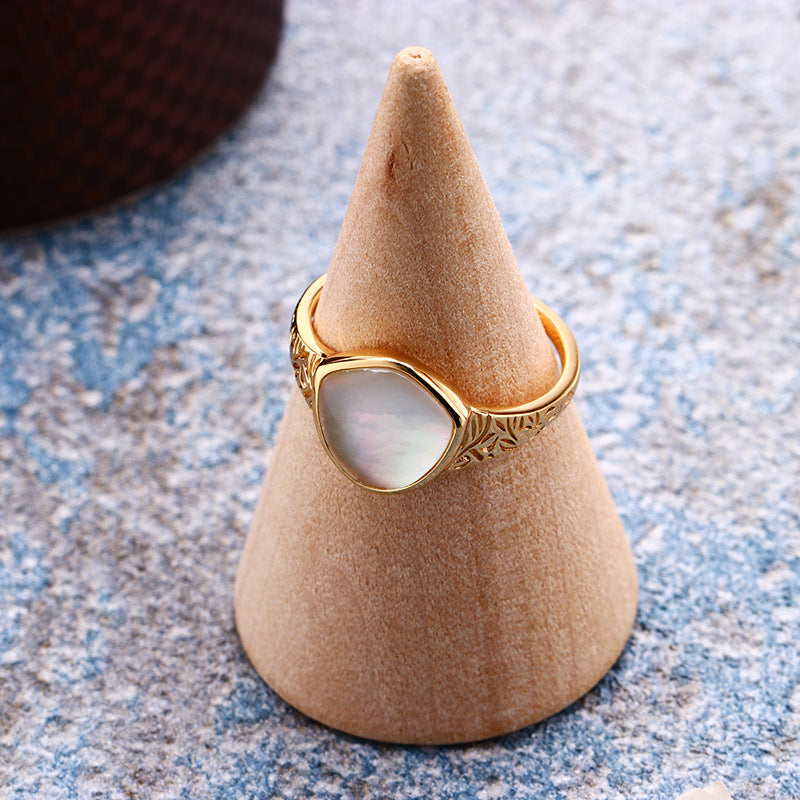 Velvet Light Dainty Moonstone Ring