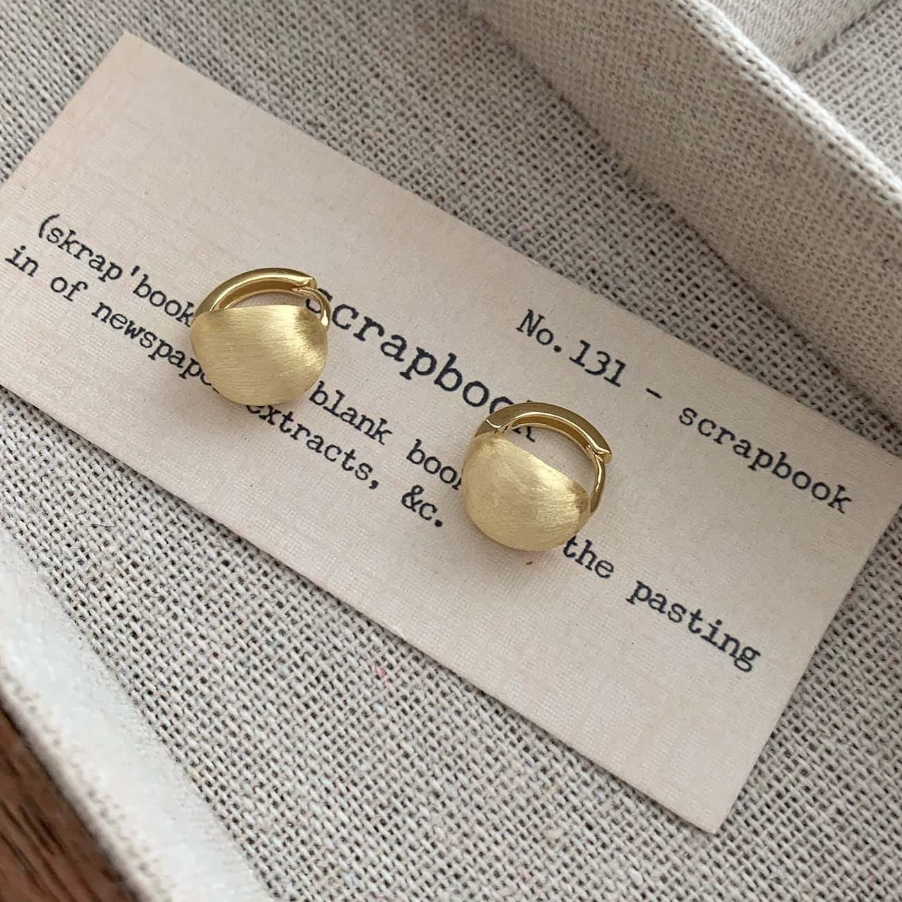 Ripple Dome Hoop Earrings