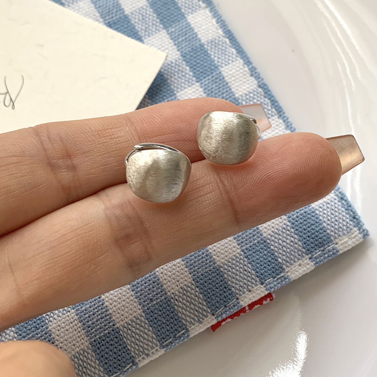 Ripple Dome Hoop Earrings