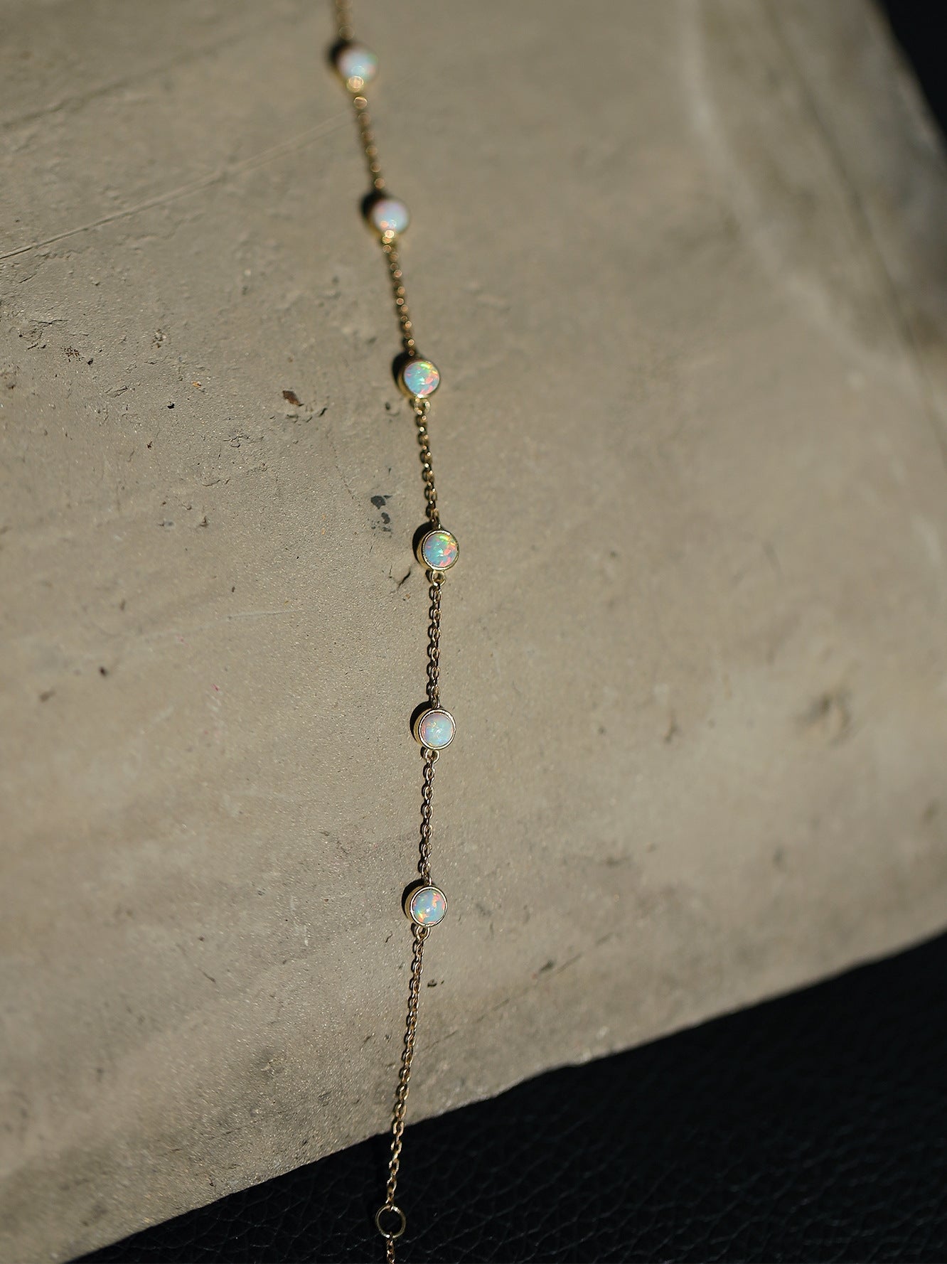 Fire Opal Motif Bracelet
