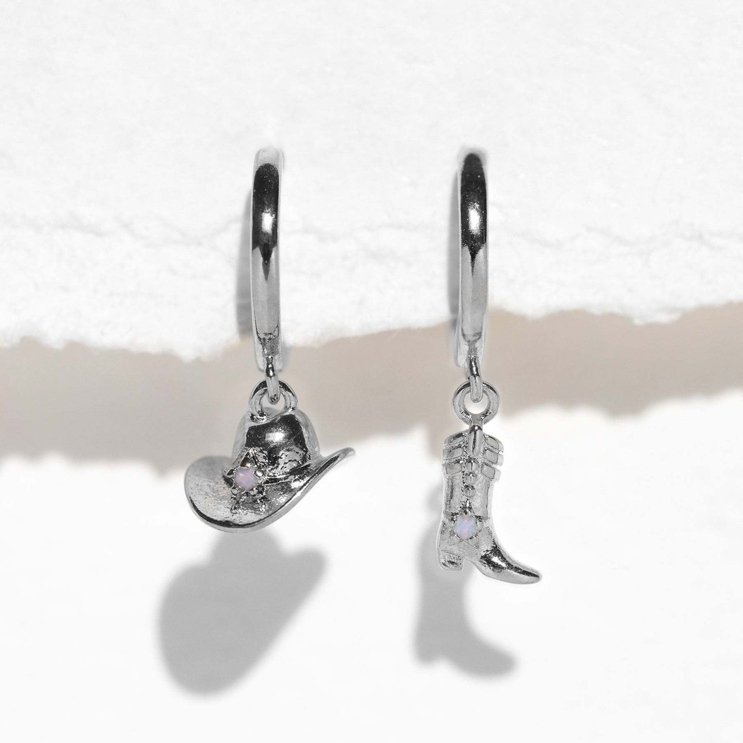 Cowboy Hat And Boot Earrings