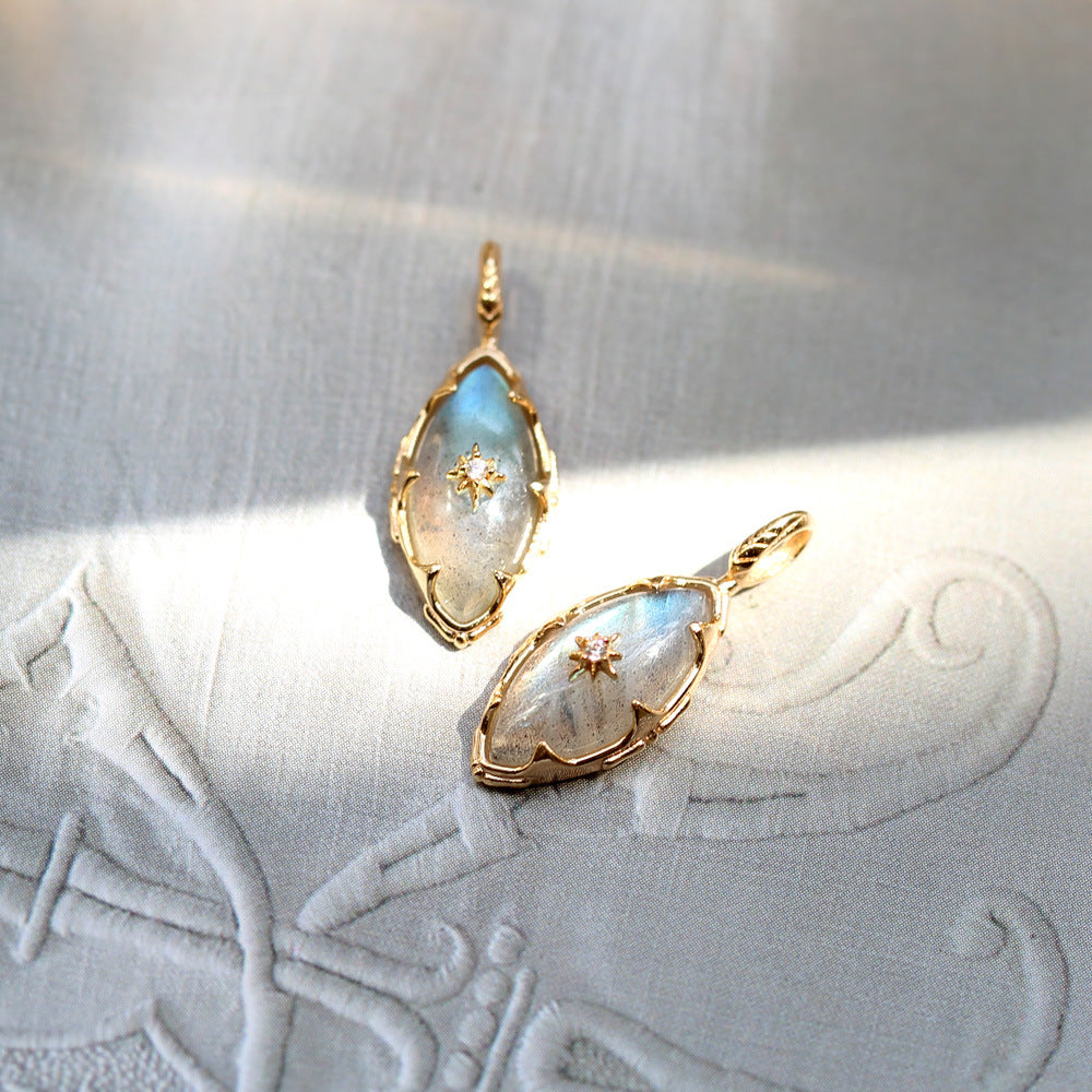 Starburst Natural Labradorite Necklace