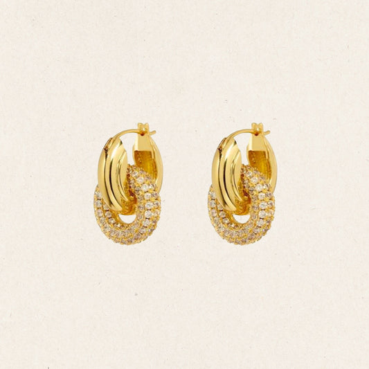 Halo Twist Hoop Earrings