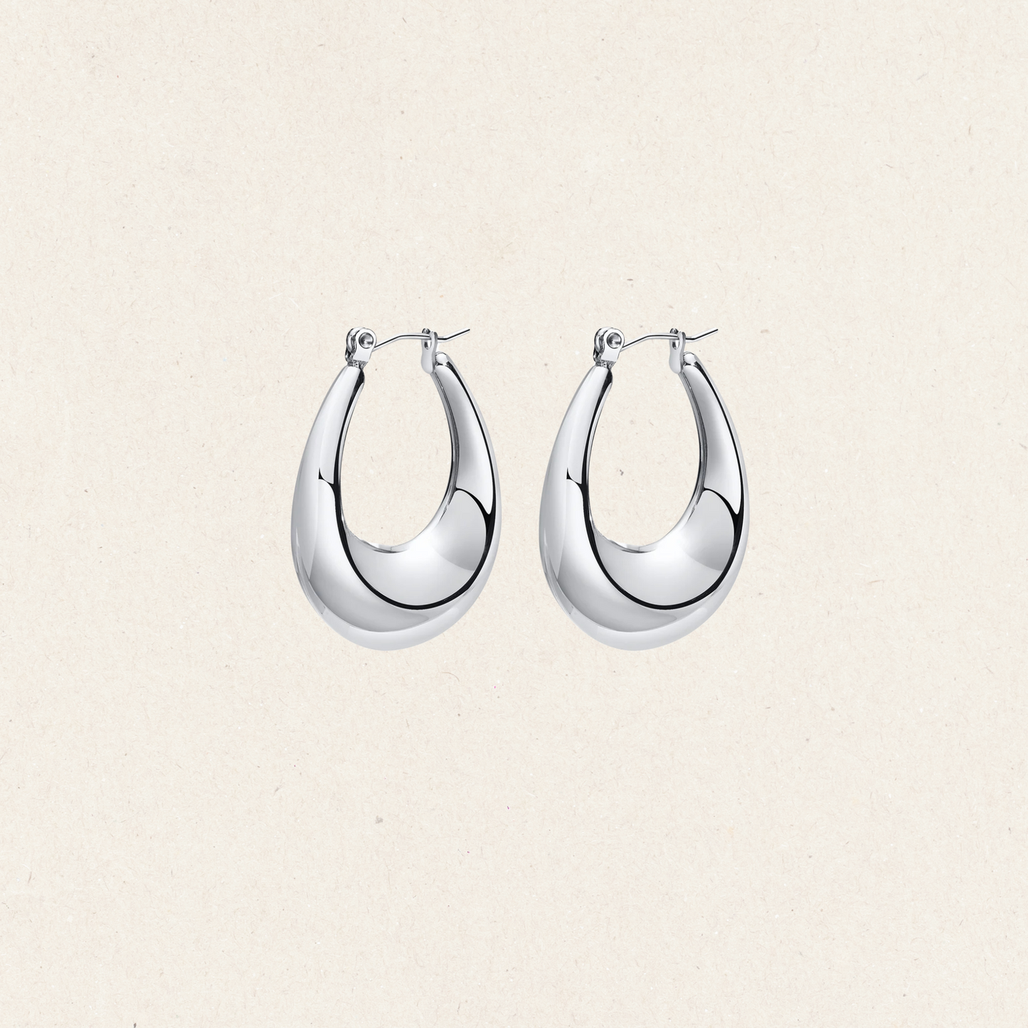 Oval Huggie Earrings