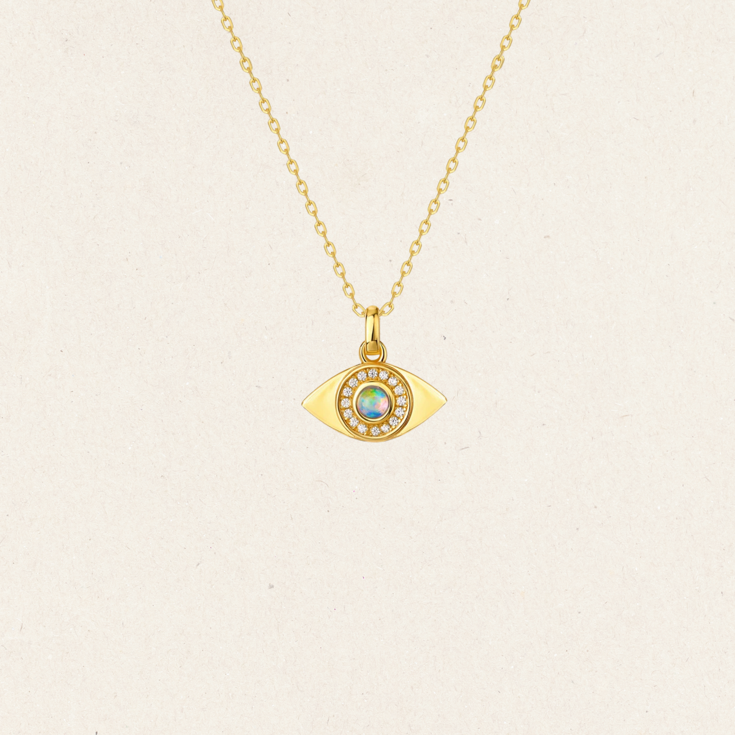 Inner Light Opal Eye Necklace