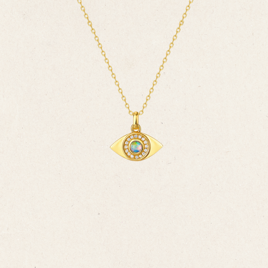 Inner Light Opal Eye Necklace