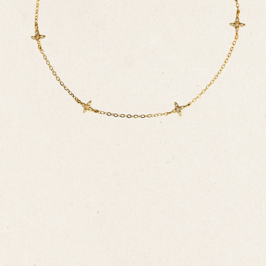 Flower Bracelet in Gold