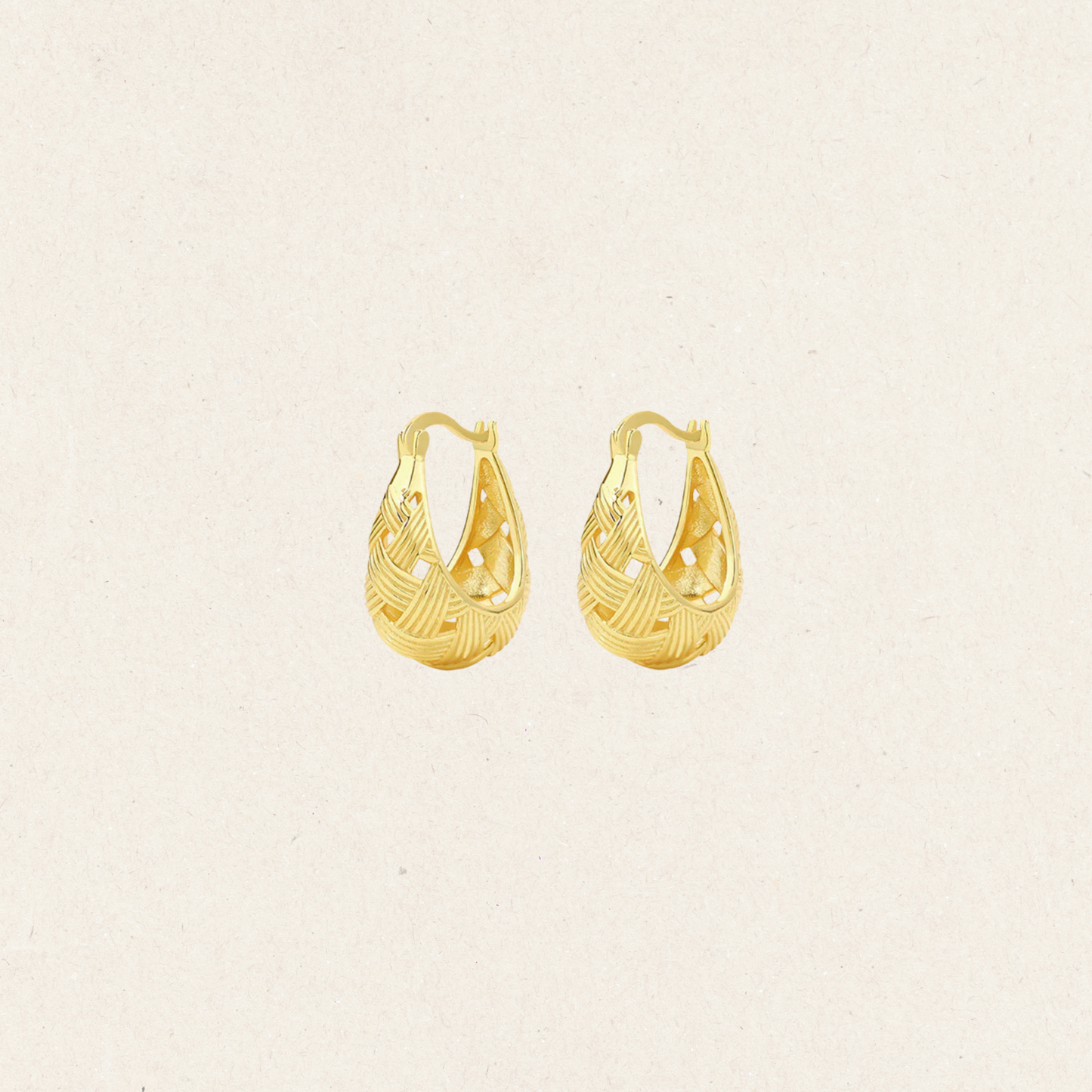U Shape Huggie Earrings